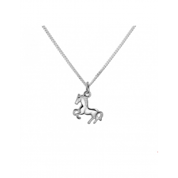 Zilver Collier paard 1,4 mm 26 + 4 cm - 40221
