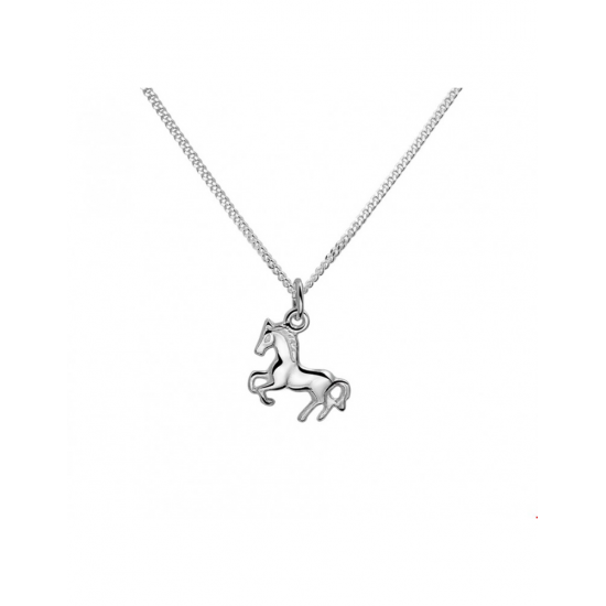 Zilver Collier paard 1,4 mm 26 + 4 cm - 40221