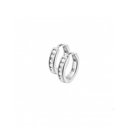 Zilveren Klapoorringen zirkonia - 40227