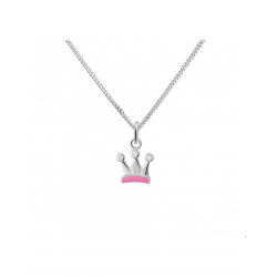 Zilveren Collier kroon 36 + 4 cm - 40248