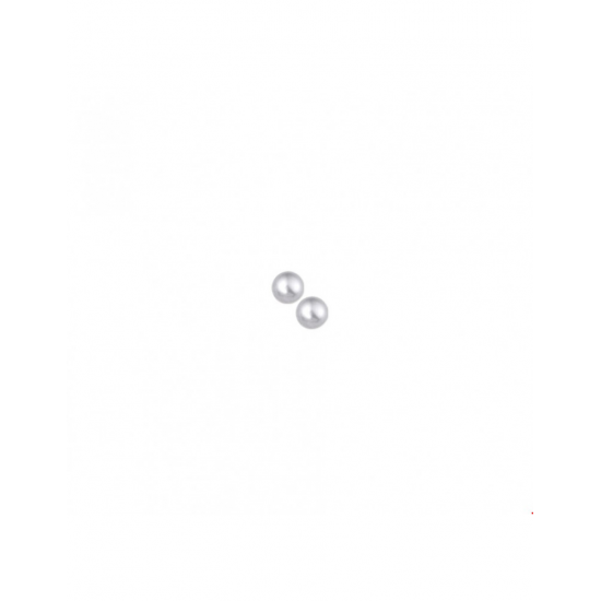 Zilver Oorknoppen parel - 40257