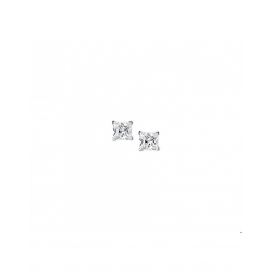 Zilver Oorknoppen zirkonia - 40263