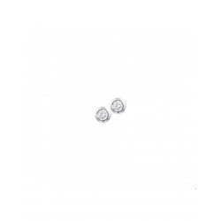 Zilveren Oorknoppen zirkonia 4mm - 40268