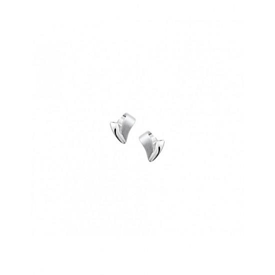 Zilveren Oorknoppen poli/mat - 40272