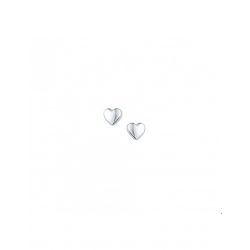 Zilver Oorknoppen hart - 40277