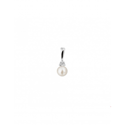 Zilveren Hanger parel zirkonia - 40295