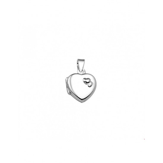 Zilveren Medaillon hart - 40296