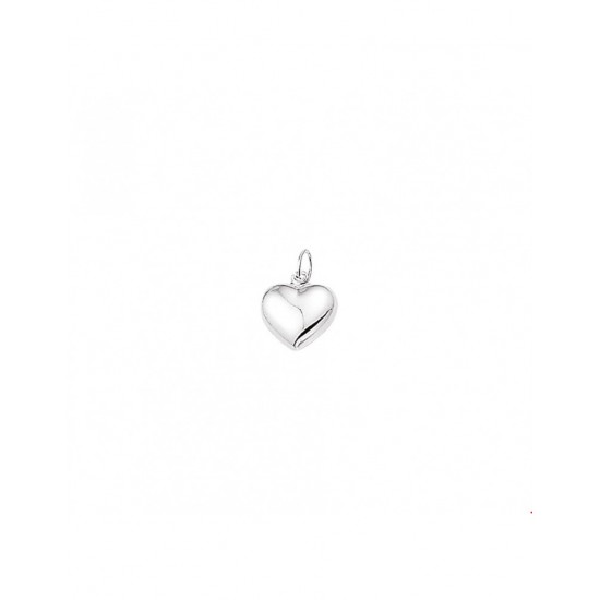 Zilveren Hanger hart 10 x 10,5 mm - 40302
