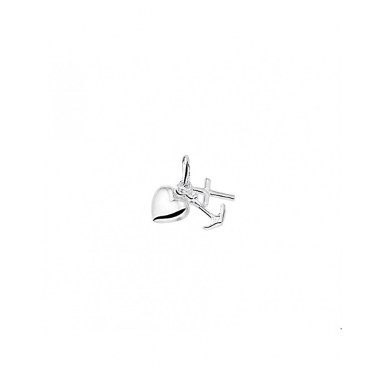 Zilveren Hanger geloof, hoop en liefde - 40308