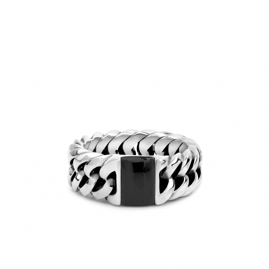 Buddha to Buddha 603ON Chain Stone Ring Onyx Silver MAAT 18 - 40408