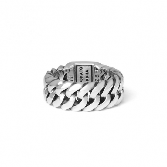 Buddha to Buddha 603ON Chain Stone Ring Onyx Silver MAAT 18 - 40408