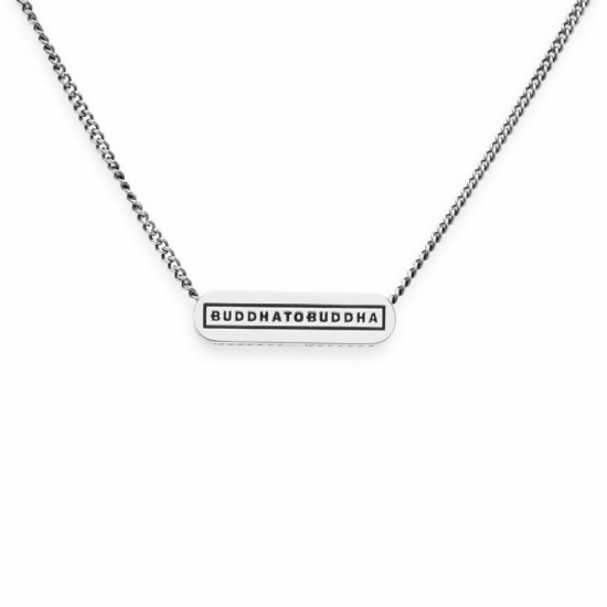 Buddha To Buddha  681 Essential Logo Necklace XS Silver 45,5cm - 40418