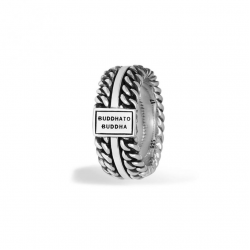 Buddha to Buddha 788 Chain Texture Ring Silver MAAT 16 - 40582