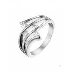 Zilveren ring zirkonia - 40571
