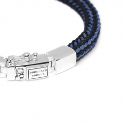 Buddha to Buddha 780MIX BL-E Denise Cord mix BLUE Bracelet MAAT 19cm - 41006