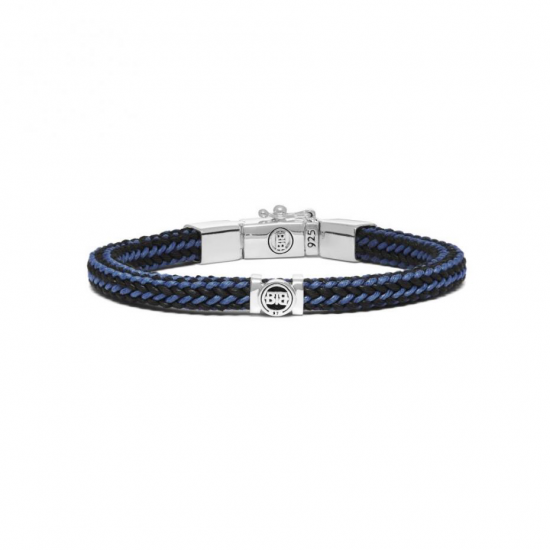 Buddha to Buddha 780MIX BL-E Denise Cord mix BLUE Bracelet MAAT 19cm - 41006