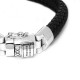 Buddha to Buddha 816BL-F Nurul Small Leather Black Bracelet MAAT 21cm - 41009