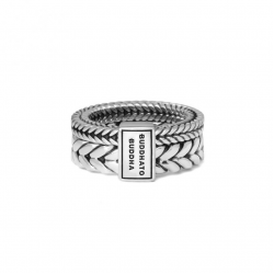 Buddha to Buddha 609 Barbara Double Ring Silver MAAT 19 - 41097