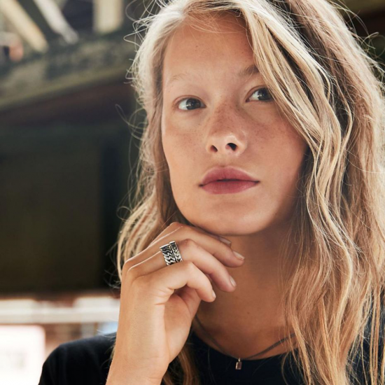 Buddha to Buddha 810 George Small Silver Ring MAAT 16 - 41149