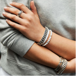 Buddha to Buddha J150-D Ellen XS Bracelet Silver MAAT 18cm - 54922
