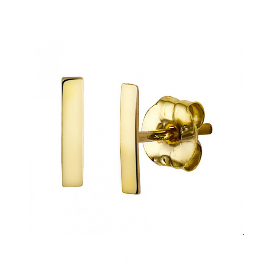 Gouden Oorknoppen balkje - 41953