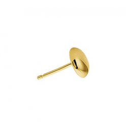 Gouden Oorknoppen half-bol - 41981