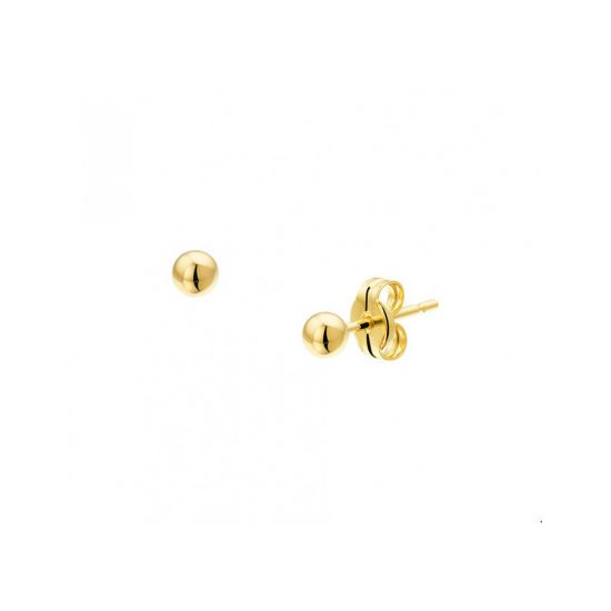 Gouden Oorknoppen bol - 41978