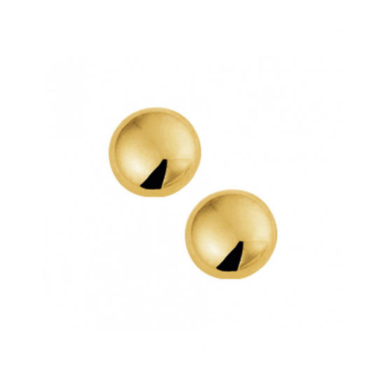 Gouden Oorknoppen half-bol - 41982