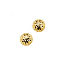Gouden Oorknoppen gediamanteerd - 41983
