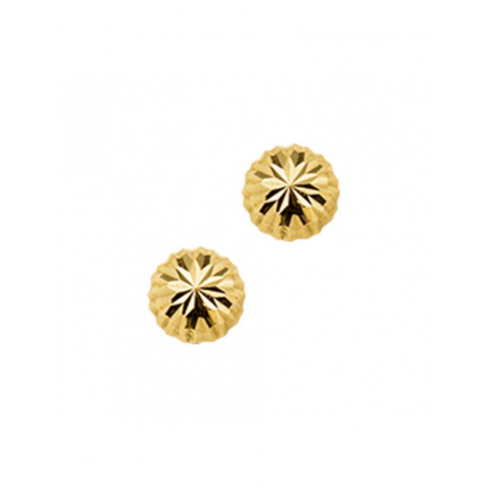 Gouden Oorknoppen gediamanteerd - 41983