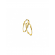 Gouden oorringen ronde buis 17mm - 42032
