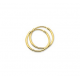 Gouden oorringen ronde buis 17mm - 42032