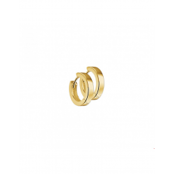 Gouden Klapoorringen 2,5 mm vlak - 42047