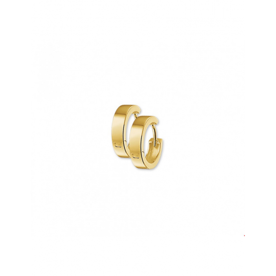 Gouden Klapoorringen 4,0 mm vlak - 42048