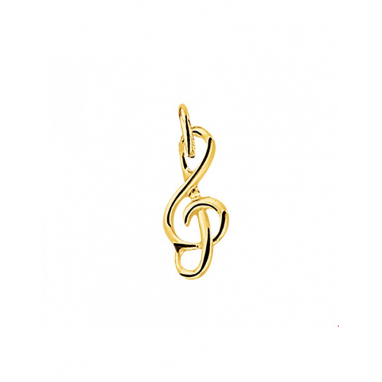 Gouden Hanger muzieksleutel - 42069
