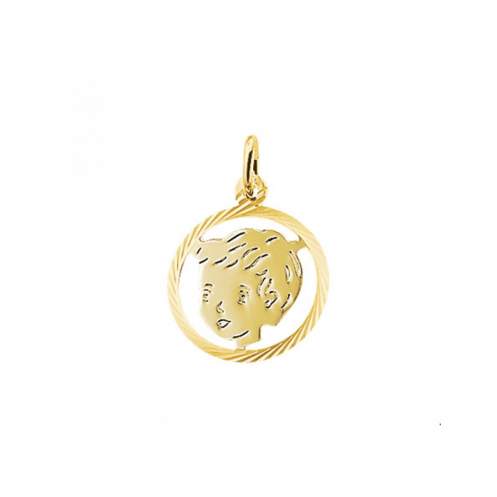 Gouden Hanger jongen gediamanteerd - 42097