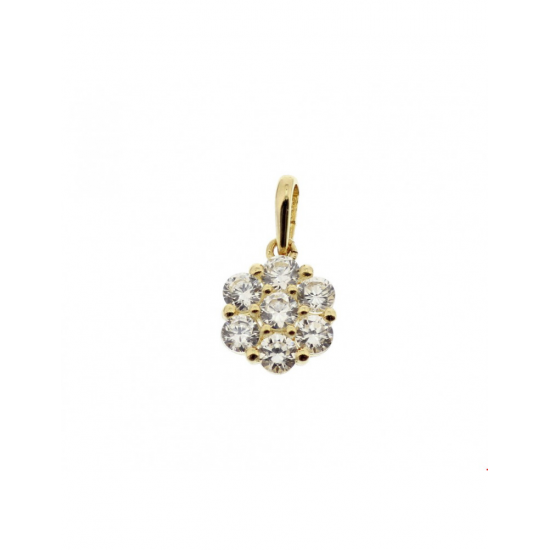 Gouden Hanger zirkonia - 42111
