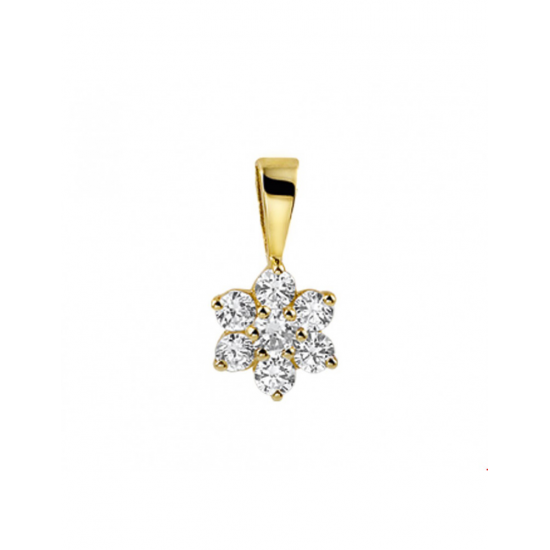 Gouden Hanger zirkonia - 42112