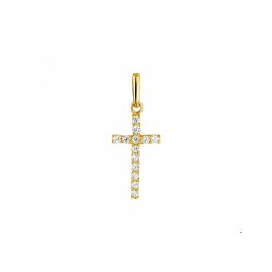Gouden Hanger kruis zirkonia - 42123