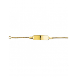 Gouden Graveerarmband gourmet plaat 5 mm 11 - 13 cm - 42147