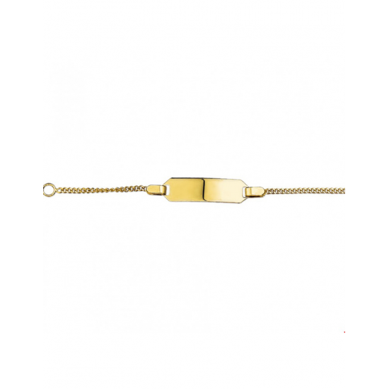 Gouden Graveerarmband gourmet plaat 5 mm 11 - 13 cm - 42147