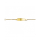 Gouden Graveerarmband gourmet plaat 5 mm 11 - 13 cm - 42147