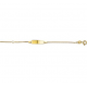 Gouden Graveerarmband gourmet plaat 5 mm 11 - 13 cm - 42147