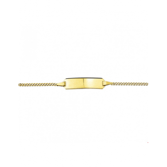 Gouden Graveerarmband gourmet plaat 5 mm 11 - 13 cm - 42148