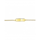Gouden Graveerarmband gourmet plaat 5 mm 11 - 13 cm - 42148