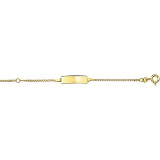 Gouden Graveerarmband gourmet plaat 5 mm 11 - 13 cm - 42148