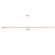 Gouden Armband vossestaart 19cm - 42153