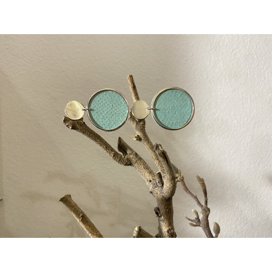 lOTT Gioielli OORBELLEN SLANG GROEN ROND - 42892