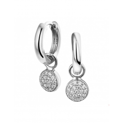 Zilveren Klapoorringen zirkonia - 43147