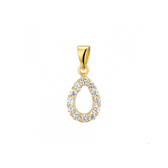 Gouden Hanger zirkonia - 43150